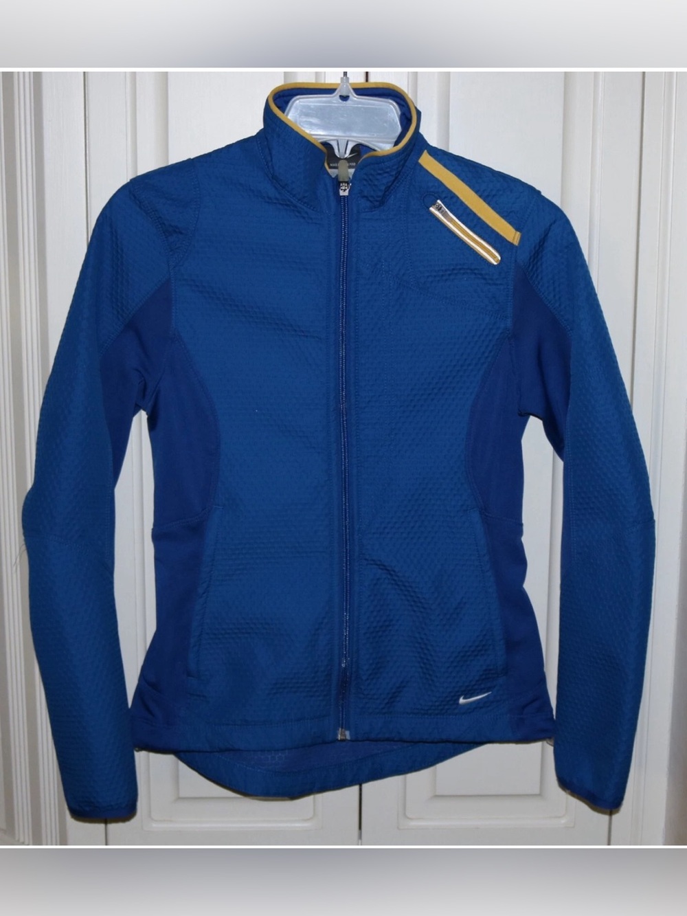 Girls Nike Sphere Pro Blue Yellow Zippered Jacket - Size XS ( 0-2 )